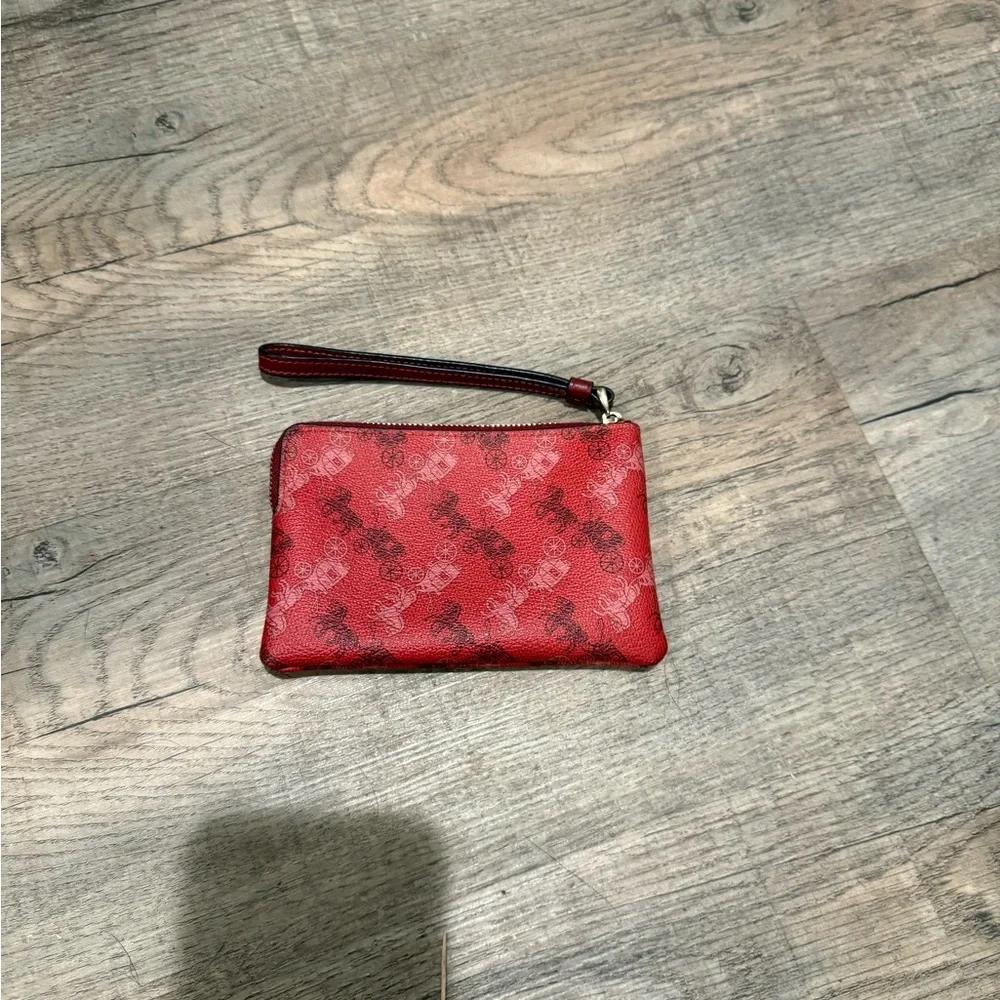 Coach Red Wristlet - Picture 2 of 3